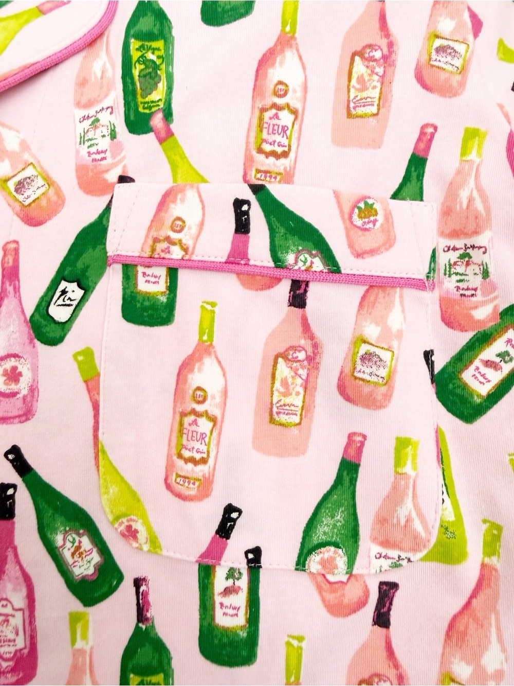 BedHead BedHead Pajamas Wine Tour Long Sleeve Classic Stretch Jersey PJ Set Two - Picture 7 of 16